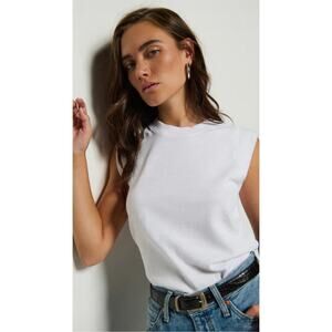 Nation LTD Patti Optic White Muscle Tank Size XL